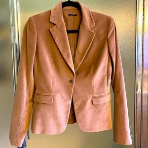 Designer Tan Velvet Blazer